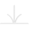 Ekena Millwork Richland Architectural Grade PVC Gable Bracket, 108"W x 72"H x 4"D x 4"F, 16/12 Pitch GBP108X72X0404RIC00 - alternate 3